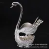 Cuchara de Café Estilo Europeo Cuchara de Fruta Juego de Tenedores Adornos para el Hogar Cuchara de Postre Cisne Lindo de Moda Vajilla