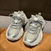 Zapatos de Papá con Suela de Goma Estilo Europeo para Mujer Sin Tacón Zapatillas de Media Caña Punta Cerrada Venta al por Mayor Nuevos Zapatos Deportivos y Casuales de Suela Gruesa Trbottomy