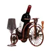 Triciclo de Ferro Retrô Europeu Porta-Vinho Tinto Nova Entrada de Casa Sala de Estar Armário de Exposição Armário de Vinho Ornamentos Decorativos de Alta Gama