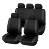 Juego Universal de Nueve Piezas Transpirable y Duradero con Rayas Finas 3D, Ajuste a Presión, Cómodo y Suave para Todas las Estaciones, Fundas para Asientos de Coche de Cinco Plazas Amazon