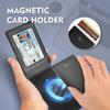 Tarjetero Transfronterizo Nuevo Separación Magnética Flip Tarjetero Automático Tarjetero Multifuncional para Hombre de Negocios