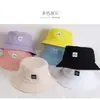 Sombrero Infantil para Niños y Adultos Estilo Coreano Primavera y Verano Nuevo Bordado Cara Sonriente Sombrero Cubeta Protección Solar y Contra el Sol Sombrero de Pescador Familiar Moderno