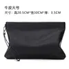 Bolso de Mano para Hombre, Bolso de Piel Genuina, Bolso tipo Sobre de Piel de Oveja, Bolso de Mano de Cuero Suave de Vaca de Gran Capacidad para Negocios, Estilo de Moda para Hombre