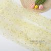Impresión offset tejido de malla de estrella de cinco puntas estrella salpicada hilo dorado falda de tutú traje de escenario tela de gasa tela decorativa