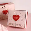 Tanabata Día de San Valentín dorado doble puerta caja de regalo de alta gama rosa dividida caja de regalo creativa caja de regalo grande