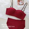 Rojo Suerte Año de Vida Rojo ropa interior niña pecho pequeño realce sexy sin aro sujetador de boda para novia traje