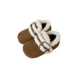 Zapatos de Algodón para Niñas 2026 Nuevo Invierno Infantil con Felpa Cálida Estampado de Leopardo Piel Zapatos de Princesa Zapatos de Algodón Grandes para Niños