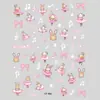 Nuevos en Stock Venta al por Mayor Pegatinas para Uñas Serie 3D en Relieve Ins Lindos Dibujos Animados Adhesivas Calcomanías para Uñas Graffiti