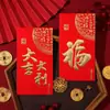 2026 Ano do Carneiro Envelope Vermelho Capa com Logo Criativa Bolsa de Envelope Vermelho para o Ano Novo Chinês Envelope Personalizado de Mil Yuan para Dinheiro da Sorte