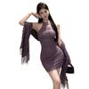 Lencería Sexy, Cheongsam Femenino, Camisón Retro de Alta Gama, Uniforme Ajustado, Traje Apasionado Sin Quitar, Envío Directo de Una Pieza