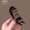Nuevo Pasador de Pelo Cuadrado con Lazo de Diamantes Estilo Coreano para Mujer, Pasador de Gama Alta, Pinza de Pato Versátil para Cola de Caballo Alta, Accesorio Vertical para el Cabello