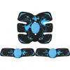 Dispositivo Inteligente EMS Abdominal Transfronterizo, Máquina de Ejercicio en Casa de 6 Piezas para Músculos Abdominales, Quema de Grasa, Equipo de Fitness para Personas Perezosas, Almohadillas para Músculos Abdominales