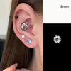 Coleção de Brincos de Aço Titânio Preto para Mulheres com Studs Únicos para Hélice e Concha Auricular