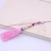Colgante de juego Wen con punta de espada, regalo hecho a mano para coche, colgante con pequeña borla de jade, hebilla, cuentas vintage de jade Hetian, colgante con punta