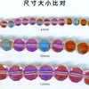 Cuentas redondas de cristal de Pujiang para pasteles 6/8/10/12 mm corte espejo redondo DIY pendientes collar accesorios