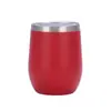 Nuevo Taza para Huevo Transfronteriza Acero Inoxidable Forma de U Termo para Vino Tinto Taza de Huevo Barriga Grande 12oz Diseño en Forma de U