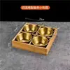 Utensílios de Mesa para Churrasco Coreano Tigela de Condimento Aço Inoxidável Tendência Prato Pequeno para Molho Caixa Dividida Bandeja de Acompanhamentos de Hot Pot com Nove Compartimentos
