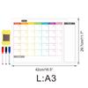 Ct901-928 Mensaje de Tareas Domésticas Imán para Nevera Planificador Calendario Mensual Menú Notas Diarias Imán
