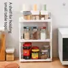 Estante de almacenamiento multifuncional cocina multicapa hueco esquina de piso estante para condimentos baño plano estante de almacenamiento
