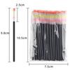 Cepillos Desechables para Pestañas al Mayoreo, Cepillo Pequeño Conveniente para Cejas con Cabeza de Arcoíris, Peine para Extensiones de Pestañas con Varilla de Cristal