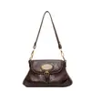Bolsa retrô de ombro única estilo coreano para mulheres, nova coleção outono 2026, moderna e estilosa, com um design elegante e charmoso, adequada como bolsa transversal ou de ombro