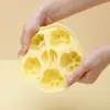 Garra de Gato Bebé Caja de Suplemento Alimenticio de Silicona Caja de Almacenamiento Fresco Charola para Hielo Molde para Cubitos de Hielo con Tapa Molde para Pastel Retortable Hielo Congelado