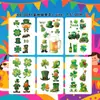 Pegatinas de Tatuaje Coloridas Temáticas de Vacaciones para St. Carnaval de Patrick, Reuniones de Fiesta Multielemento, Atmósfera Llamativa y Llena de Ambiente~