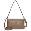 Nuevo Bolso Bandolera Transfronterizo Bolso de Moda para Mujer de Mediana Edad Temperamento Combinable Cuero Suave Gran Capacidad Multicapa Bolso de Hombro Venta al Mayoreo