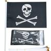 14*21cm Bandeira de Halloween Caveira Bandeira de Poliéster Pongee Bandeira de Mão Pirata Bandeira Triangular para Exportação Mastro de Bandeira Natal