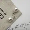 Estilo Igual del Blogger Coreano Feve Lujo Ligero Alto Brillo Pendientes Blancos Australianos Aguja de Plata S999 Perla de Lujo Ligero de Alta Calidad Temperamento