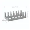 Estante de Almacenamiento para Tapas de Ollas de Cocina Estante Secador de Platos Divisor Creativo para Exhibir Tazones y Platos en la Encimera Estante para Platos
