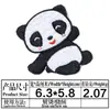 Nuevas Pegatinas de Tela Bordadas de Panda Lindo Pequeño Parche Adhesivo Decorativo para Ropa Infantil Pegatina Bordada de Dibujos Animados para Cuaderno