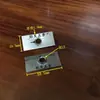 Suporte de pé com dentes para tubo quadrado de 40 mm soldado, Placa de vedação rosqueada para tubo quadrado de 10 mm, Suporte de pé para tubo quadrado de 12 mm