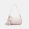Bolso Tote de Cadena Ligera de Lujo Estampado Dulce y Lindo para Hombro y Axila para Mujer 2025 Nuevo de Moda Cruzado Versátil para Viaje