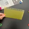 A6 Amarelo PP Bolsa de Folhas Soltas Caderno de Abertura Esquerda Livro Criativo de Folhas Soltas Bolsa de Folhas Soltas para Planejamento de Orçamento em Dinheiro