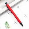Caneta de pressão haste de alumina caneta cola caneta publicitária pode ser definida logotipo da empresa reunião de escritório caneta de mola atacado