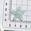 Serie de Accesorios Pequeños de Resina Brillante de Estrella de Mar para Manualidades: Pinzas para el Cabello, Pinzas para el Pelo, Imanes para el Refrigerador y Accesorios para Zuecos al por Mayor