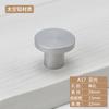Manija de un solo agujero de aluminio espacial moderna minimalista para cajón, manija de cabeza redonda, plateada, negra, para puerta de armario, zapatero, mueble, manija pequeña