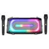 Cyberus Novo Bluetooth 5.3 Luz Colorida Portátil Tws À Prova D'água Alto-falante Bluetooth Chamada HD