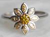 Anillo de Nueva Flor Transfronterizo Anillo de Zircón de Margarita Simple Joyería de Moda Europea y Americana para Mujer Salida de Fábrica