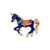 Diseño de Nicho de Moda Broche de Caballo Esmaltado Pin de Animal Elegante Accesorio Versátil para Trajes y Suéteres