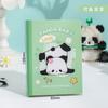 Chengpin linda serie de pandas A7 libreta de bolsillo para grabar linda libreta pequeña de mano nota bloc de notas 4