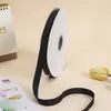 Faixa de Chapéu Listrada Horizontal de 0,6 cm com Fita de Fio de Viscose, Acessórios para Vestuário, Faixa de Chapéu Preto e Branco, Fita Decorativa DIY