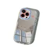 Secador de Cabelo Tema Cachorro Capa de Celular Espelhada para iPhone 17 Pro Max Óleo 1615 Desenho Animado 14 Apple 13 Pro