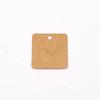 Tarjetas de Papel para Colgantes en Blanco de 6x6 cm, Tarjetas Marrones para Empaquetar Joyería, Pedido Mínimo de 100 Piezas, Se Pueden Estampar en Caliente con Logo, en Stock para Venta al por Mayor