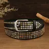 Cinturón de Remaches Estilo Americano Chica Picante, Cinturón Personalizado para Mujer, Nuevo Diseño Metálico Estilo Punk, Jeans de Moda