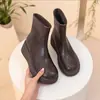 Botas Martin gruesas de suela gruesa con forro polar para mujer, nuevas de otoño e invierno 2026, Chelsea de moda y populares, que aumentan la altura, botines delgados y ligeros