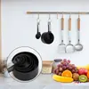 Juego de 8 piezas de taza medidora y cuchara medidora de acero inoxidable, cuchara medidora con escala, cuchara medidora, taza medidora de plástico, juego de cucharas medidoras