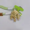 Oro Puro 999 Cadena para Llavero Bolsa Moneda Auriculares Teléfono Móvil Cadena Colgante Tienda de Oro Regalos Transmisión en Vivo Caliente Venta al por Mayor