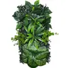 Planta Verde Simulada Cabezal de Puerta Decoración Interior Fondo Césped de Plástico Flores Falsas